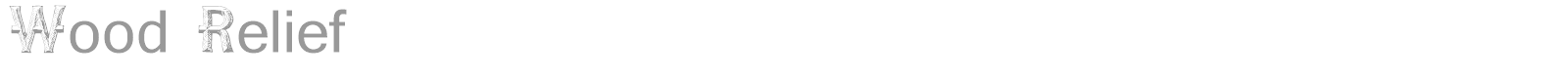 Wood Relief font preview